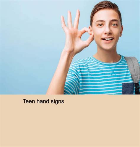 teen hand signs and meanings.